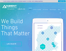 Tablet Screenshot of ambientsensors.com